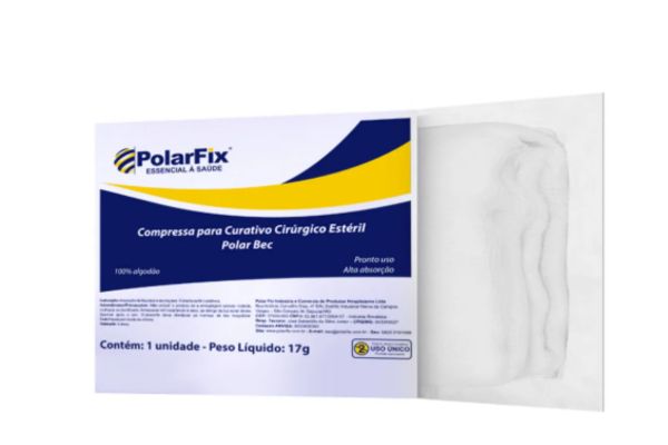 Compressa para Curativo Cirúrgico Estéril Polar Bec