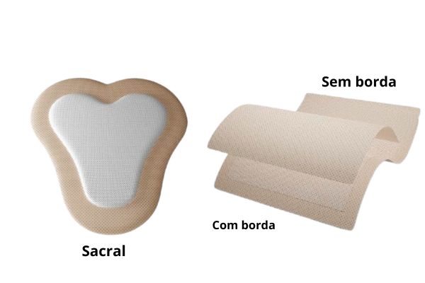 Curativo de espuma absorvente com silicone