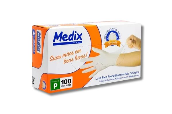 Luva Procedimento não cirurgico Látex natural com Pó